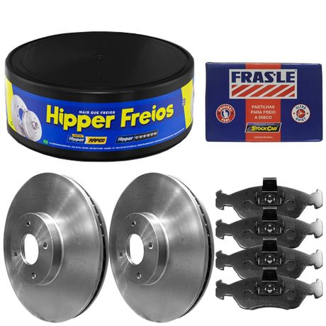 Kit Pastilha Disco Freio Meriva 2010 a 2012 Dianteiro Ventilado Teves Frasle Aro 15