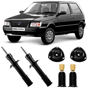 Amortecedores-dianteiros-Cofap-para-Fiat-Uno-88-a-2016-incluindo-kit-de-instalacao-com-suportes-e-protetores-