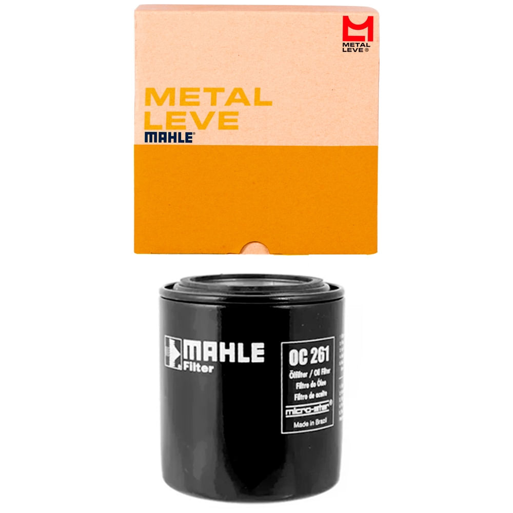 Filtro de óleo Mahle OC 261 com embalagem Metal Leve