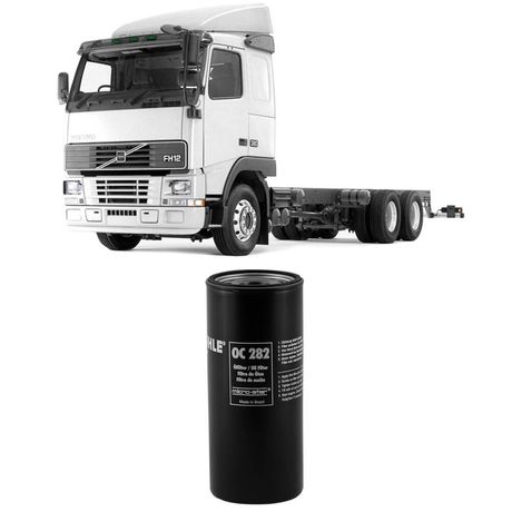 Filtro Óleo Volvo Fh12 380 D12D 2006 Metal Leve