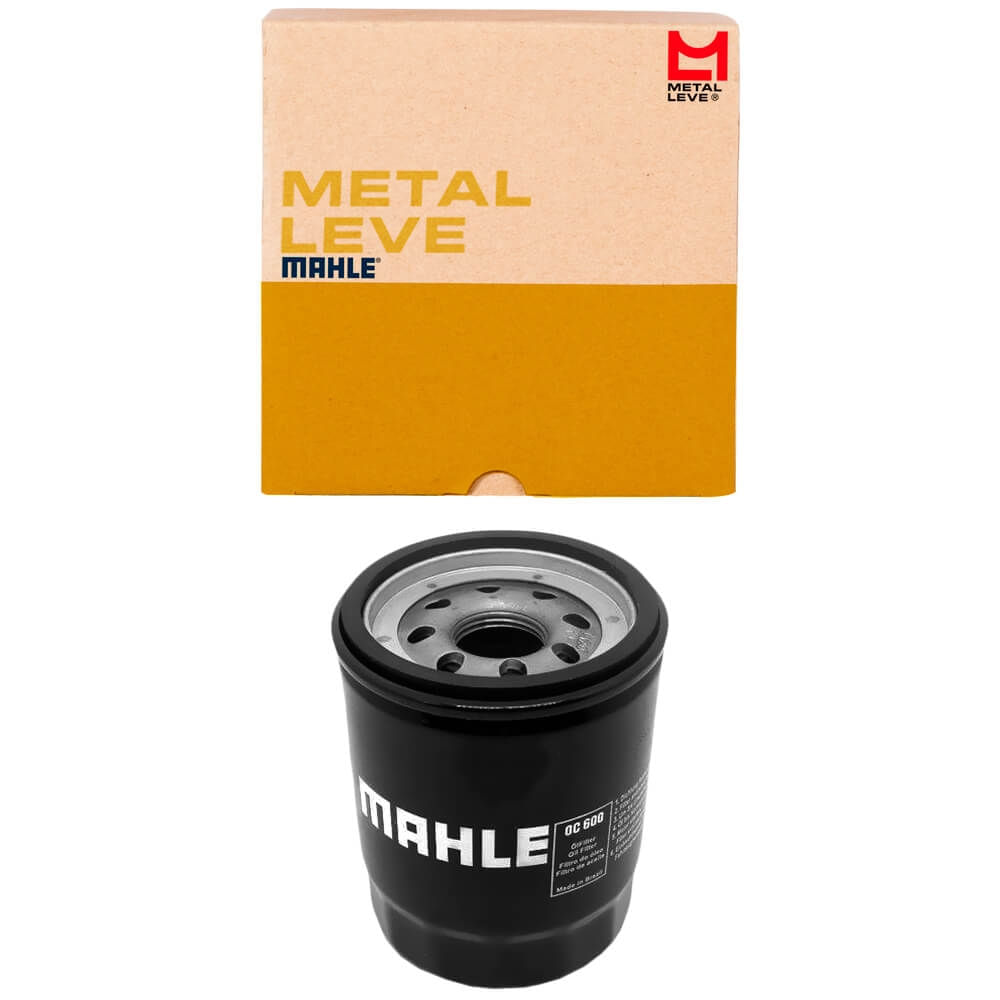 Filtro de óleo MAHLE OC 600 com embalagem Metal Leve