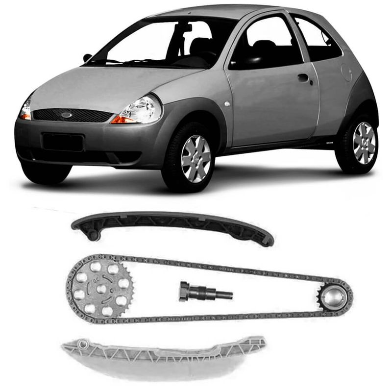 Kit Corrente Distribuicao Ford Ka 1 0 1 6 8v 00 A 08 Completo Fortbras