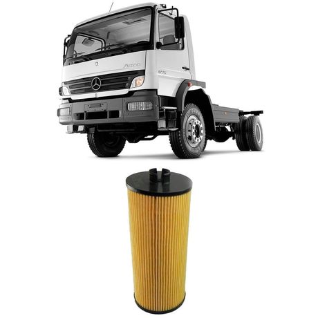 Filtro Óleo Mercedes Benz Atego Om 926 La 2005 a 2018 Tecfil