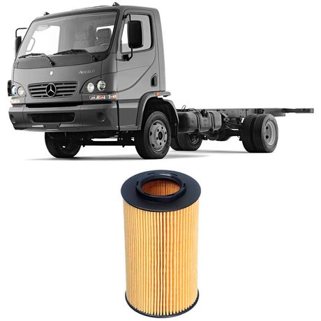 Filtro Óleo Mercedes Benz Accelo Om 924 La 2002 a 2018 Tecfil