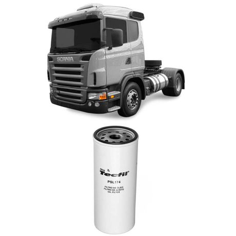 Filtro Óleo Scania G380 Euro 3 2008 a 2012 Tecfil