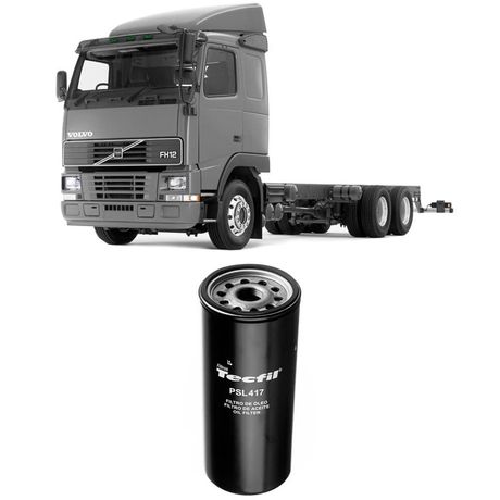 Filtro Óleo Volvo Fh12460 D12D 2004 a 2006 Tecfil
