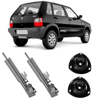 Amortecedores-traseiros-Nakata-para-Uno-Mille-Way-2008-2014-com-kit-de-instalacao-incluido-