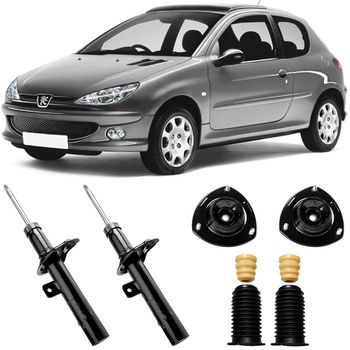 Amortecedores-dianteiros-Monroe-para-Peugeot-206-incluindo-kit-com-suportes-e-protecoes-ideal-para-motoristas-e-passageiros-