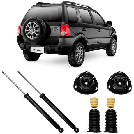 2 Amortecedor Ecosport 2003 a 2012 Traseiro Monroe e Kit