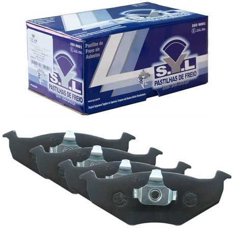 Kit Pastilha Freio Volkswagen Gol G5 G6 2012 a 2016 Dianteira Teves Syl
