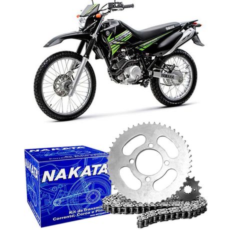 Kit Relação Transmissão Moto Yamanha Xtz 125 2003 a 2012 Nakata