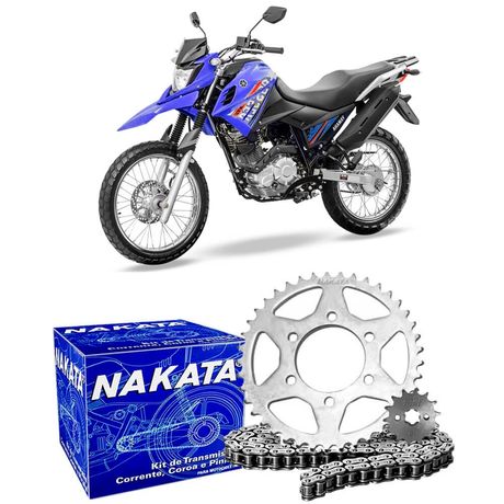 Kit Relação Transmissão Moto Yamaha Xtz 150 Crosser 2014 a 2017