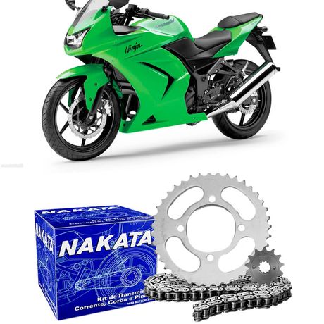 Kit RelaÃ§Ã£o TransmissÃ£o Moto Kawasaki Ninja 250r 2008 a 2012 - Hipervarejo