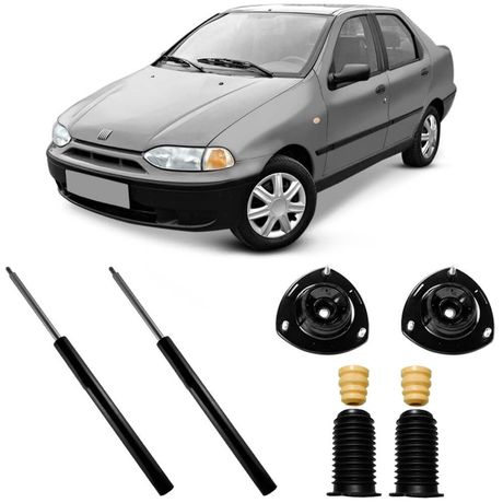 2 Amortecedor Fiat Siena 97 a 98 Dianteiro Monroe e Kit