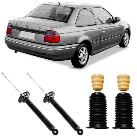 2 Amortecedor Volkswagen Logus 93 a 97 Traseiro Monroe e Kit