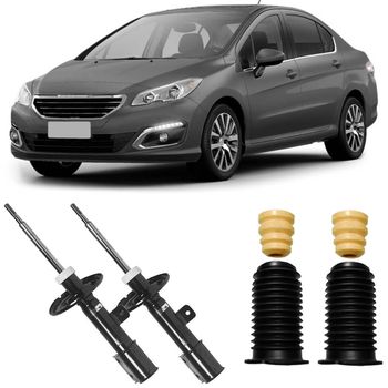 Amortecedores-dianteiros-Kayaba-para-Peugeot-408--2011-a-2018--com-kit-completo-de-instalacao-