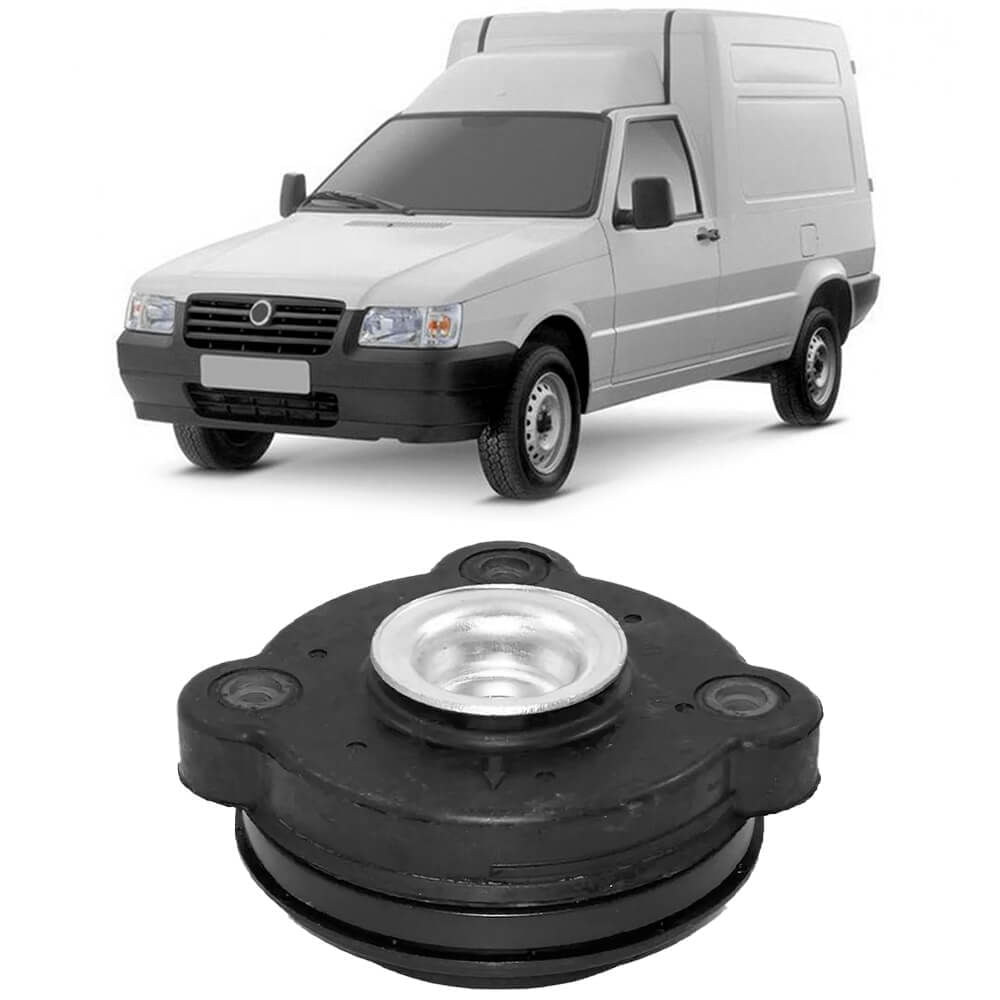 Fiat Fiorino e coxim amortecedor Axios em destaque