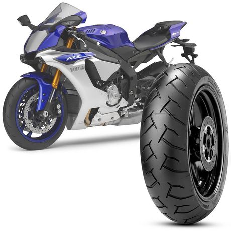 Pneu Moto Yamaha YZF R1 Pirelli Aro 17 190/50r17 73w TL Traseiro Diablo