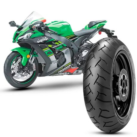 Pneu Moto Kawasaki Ninja Zx-10 Pirelli Aro 17 190/50r17 73w TL Traseiro Diablo