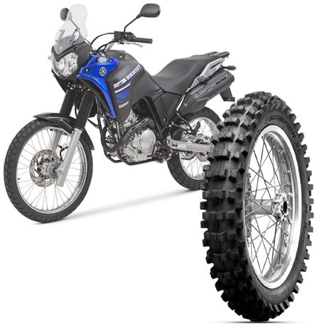 Pneu Moto Yamaha XTZ 250 Pirelli Aro 18 120/100-18 68m Traseiro Scorpion XC Mid Soft