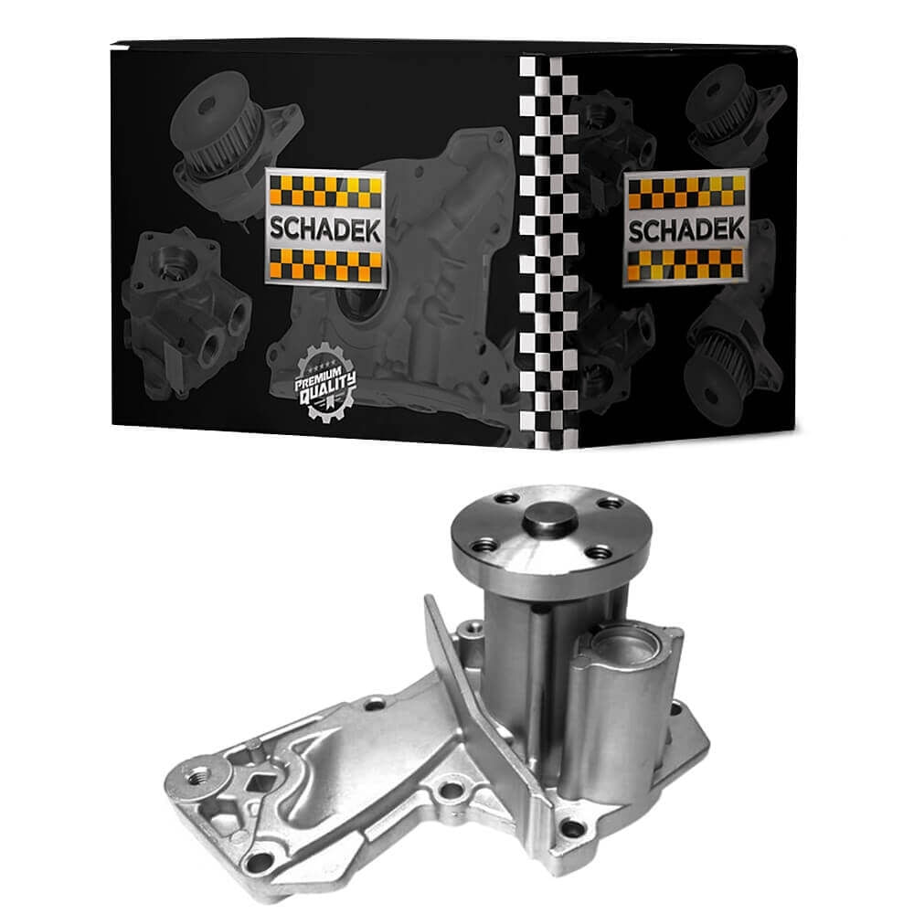 Bomba d'água metálica Schadek para New Fiesta Hatch 2012-2017, vista frontal