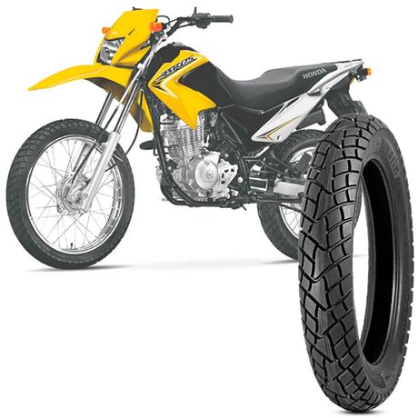 Pneu Moto Nxr 125/150 Levorin Aro 17 110/90-17 60P Traseiro Dual Sport