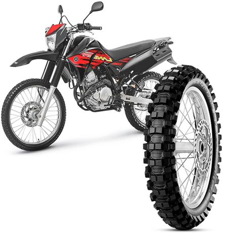 Pneu Moto Yamaha XTZ Pirelli Aro 18 100/100-18 59m Traseiro Scorpion Mx Extra X