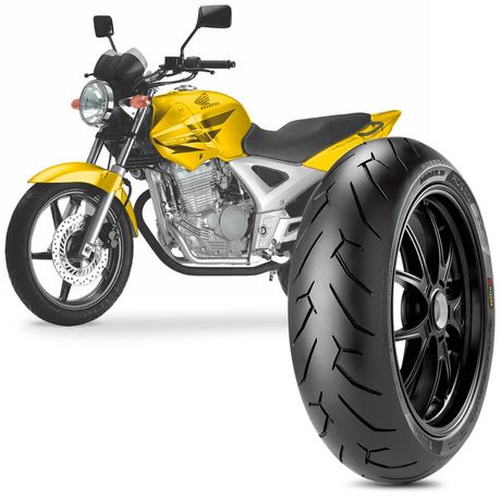 Pneu Moto Cbx Twister Pirelli Aro 17 130/70r17 62h Traseiro Diablo Rosso 2