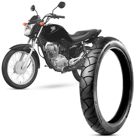 Pneu Moto CG 150 Start Levorin Aro 18 90/90-18 57p Traseiro Street Runner