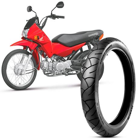 Pneu Moto Pop 100 Levorin by Michelin Aro 17 60/100-17 33l Dianteiro Street Runner