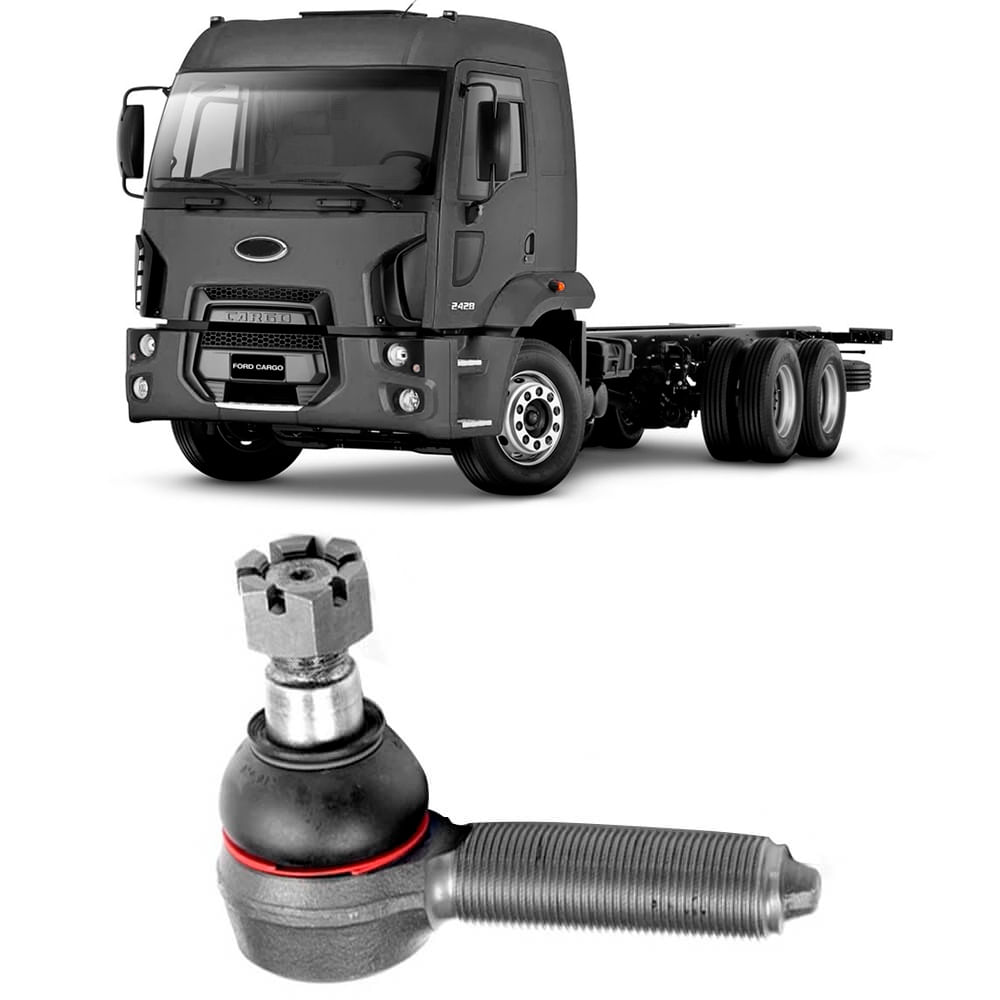 Terminal de Direção para Ford Cargo 2428 2006-2012 - lado motorista Lemförder