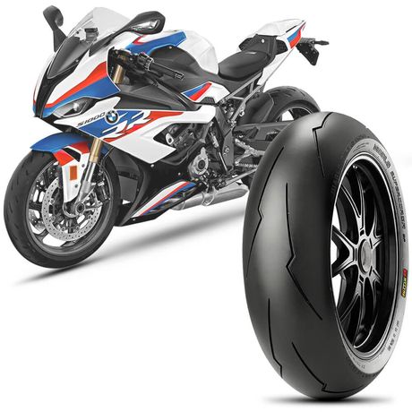 Pneu Moto S 1000 RR Pirelli Aro 17 190/55-17 75w Traseiro Diablo Super Corsa SP