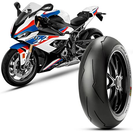 Pneu Moto Bmw S1000rr Pirelli Aro 17 200/55r17m 78w TL Traseiro Diablo Supercorsa Sp