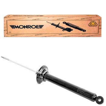 Amortecedor-traseiro-Monroe-334930MM-para-Volkswagen-Logus-93-a-97-com-embalagem-ilustrativa-em-fundo-claro-