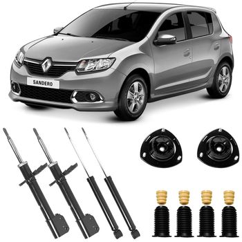 Amortecedores-Kayaba-para-Renault-Sandero-2015-a-2018-com-kit-completo-para-instalacao-dianteira-e-traseira-