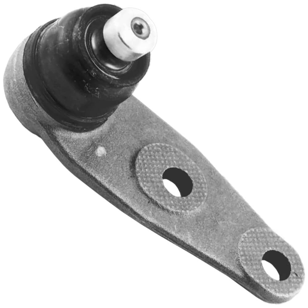 Pivô de suspensão Volkswagen Gol G2 95 a 97, metal cinza com coifa preta