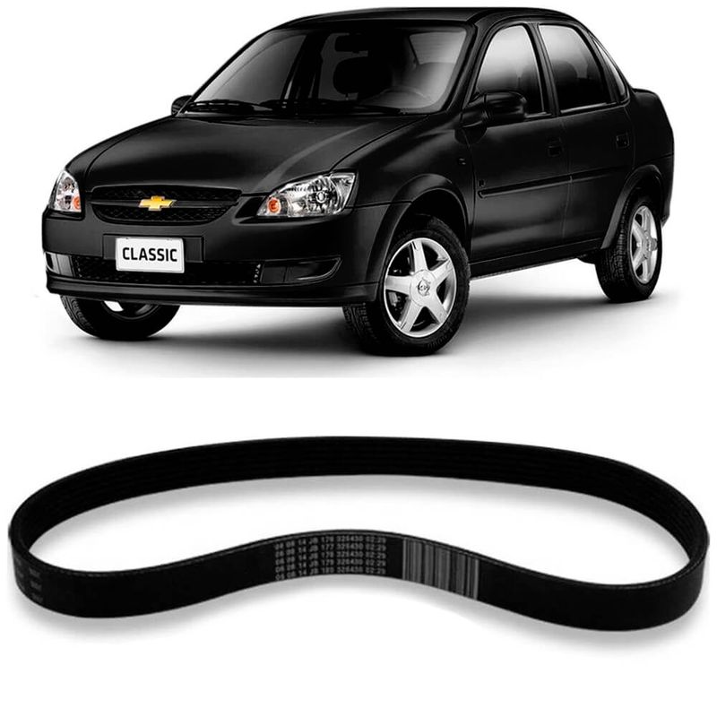 Correia Alternador Corsa Classic 2010 a 2016 Multi V Continental - fortbras