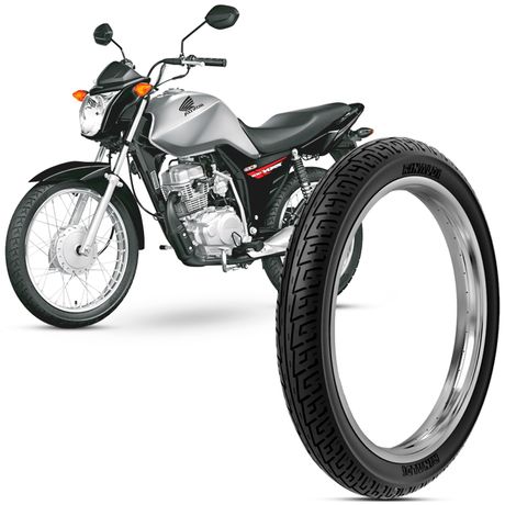 Pneu Moto Honda CG Fan Rinaldi Aro 18 2.75-18 48p Dianteiro BS32