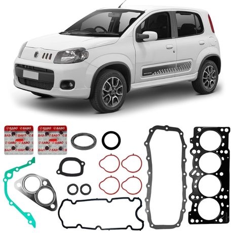 Jogo Junta Motor Fiat Uno 1.0 Evo 2011 a 2016 Completo Sabó