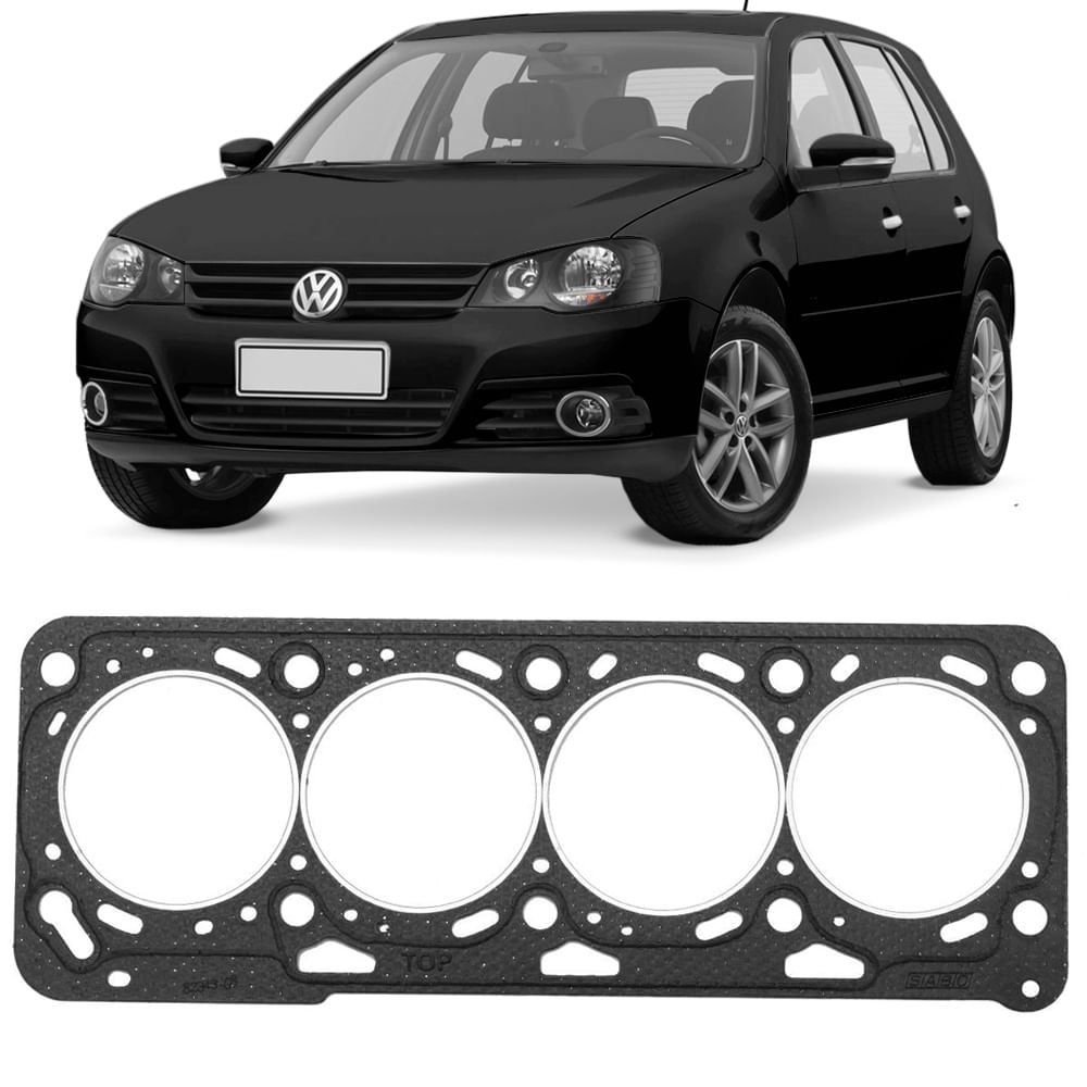 Junta de cabeçote preta para VW Golf EA111 1.6 anos 2001 a 2014