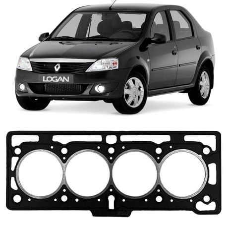Junta Cabeçote Motor Logan 1.6 8v 2008 a 2018 Fibra Sabó