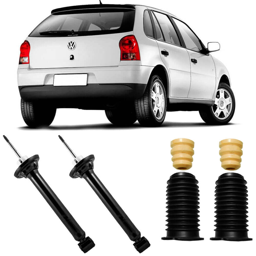 Amortecedores traseiros Cofap com kit para Volkswagen Gol G3 G4 1999-2008