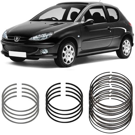 Jogo Anel Segmento STD Peugeot 206 1.4 2004 a 2010 Metal Leve