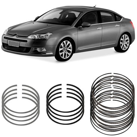 Jogo Anel Segmento STD Citroen C5 2.0 2002 a 2011 Metal Leve