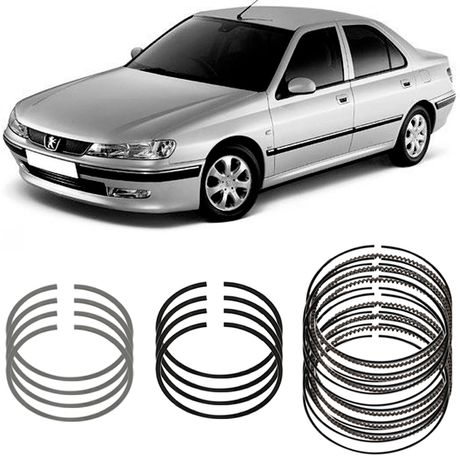 Jogo Anel Segmento STD Peugeot 406 2.0 99 a 2003 Metal Leve