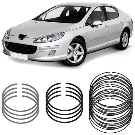 Jogo Anel Segmento STD Peugeot 407 2.0 2005 a 2009 Metal Leve