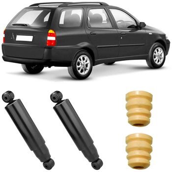 Amortecedores-traseiros-Nakata-para-Fiat-Palio-Weekend-97-a-98-acompanhados-de-kit-de-suporte--Ideal-para-substituicao-