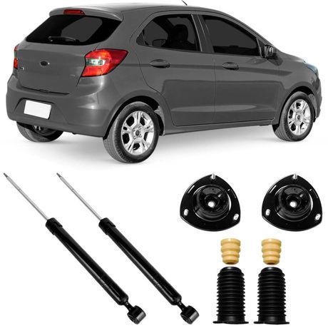 2 Amortecedor Ford Ka Hatch 2015 a 2018 Traseiro Nakata e Kit