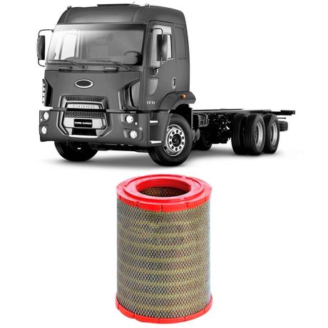 Filtro Ar Ford Cargo 1731 Cummins C 2003 a 2005 Metal Leve