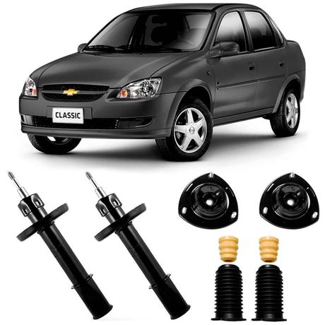 2 Amortecedor Chevrolet Classic 2004 a 2016 Dianteiro Cofap e Kit